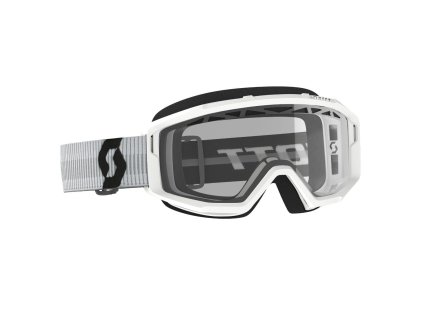Brýle Scott Primal Enduro bílá (sklo čiré)