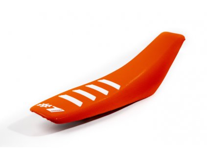 ribbed orange white