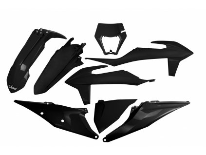 complete body kit with headlight black ktm