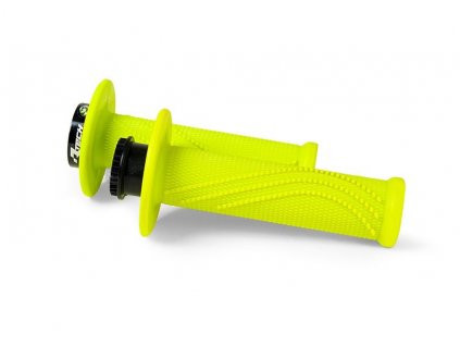 Racetech gripy R20 (zámek, vroubkování, neon žlutá)