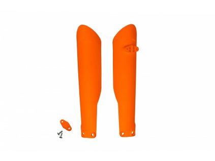 fork slider protectors neon orange ktm
