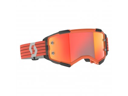 SCOTT – Brýle FURY oranžová/šedá (sklo zrcadlové oranžová + čiré)