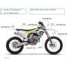 Spoilery chladiče Husqvarna TE/FE 2017-2019 (Šedá, Acerbis)