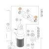 Originál těsnění zadního tlumiče KTM EXC/EXC-F od r. 2024-2026-> (s PDS)