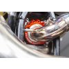 S3 vyztužení příruby výfuku 2017-2023 KTM EXC, Husqvarna TE, 2021-2023 Gas Gas EC (modrá)