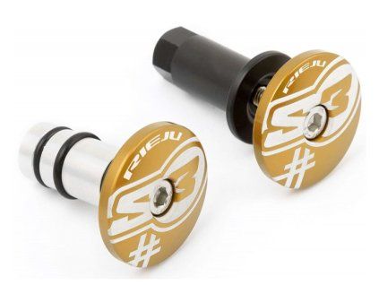 HANDLEBAR END PREMIUM ENDURO GOLD