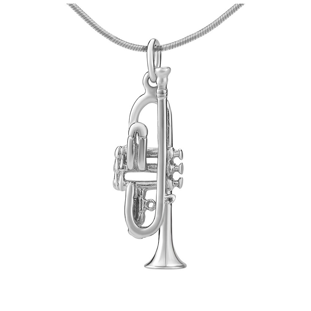 Stříbrný přívěsek trumpeta-trubka PRM13004