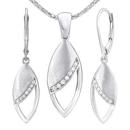 Stříbrný set šperků ELISE náušnice a přívěsek