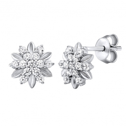 Stříbrné náušnice ALIVIA se Swarovski® Zirconia