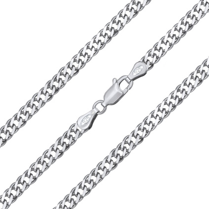 Stříbrný řetízek ROMBO 4mm / 60 cm
