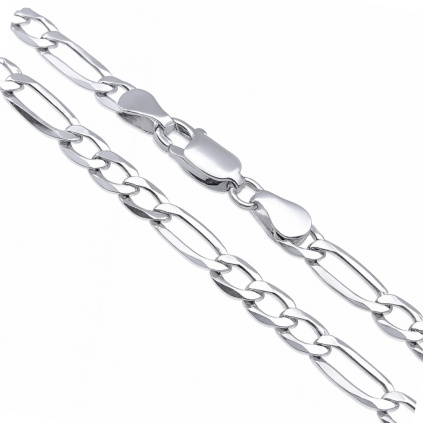 Stříbrný náramek FIGARO 5,5 mm / 22 cm