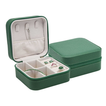Cestovní šperkovnice koženková zelená SP-1815/A19