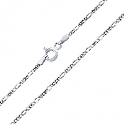 Stříbrný řetízek a náhrdelník Figaro 2,3 mm