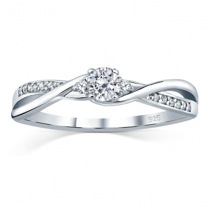Stříbrný prsten se Swarovski® Crystals FNJR085SW
