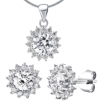 Stříbrná souprava šperků se Swarovski® Crystals JJJS2488