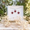 Stříbrný set šperků ROMANCE náušnice a přívěsek srdce-1a