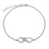 Stříbrný náramek infinity křížek Joseph s Brilliance Zirconia dámský
