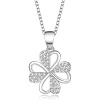 Stříbrný náhrdelník se čtyřlístkem