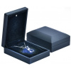 Luxusní dárková krabička na náhrdelník s LED osvětlením černá KZ-6/A25