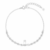 Stříbrný náramek s malými zirkony 13031.1