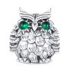 Stříbrný přívěsek korálek sova