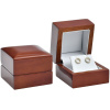 Luxusní dřevěná krabička na náušnice, řetízek MA-2/W