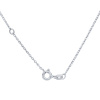 Stříbrný srdíčkový náhrdelník - dvojité propojené srdce SMJN059FP7ZT-