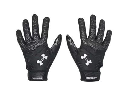 56580007 Under Armour Combat Gloves Black Silver 2