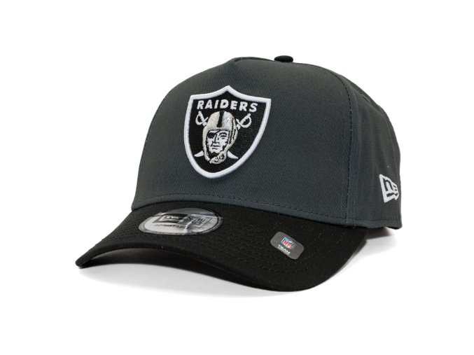Kšiltovka New Era - NFL Charcoal Drop 9FORTY A-Frame - LAs Vegas Raiders - Steel Clouds / Black