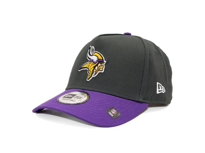 Kšiltovka New Era - NFL Charcoal Drop 9FORTY A-Frame - Minnesota Vikings - Steel Clouds / Purple