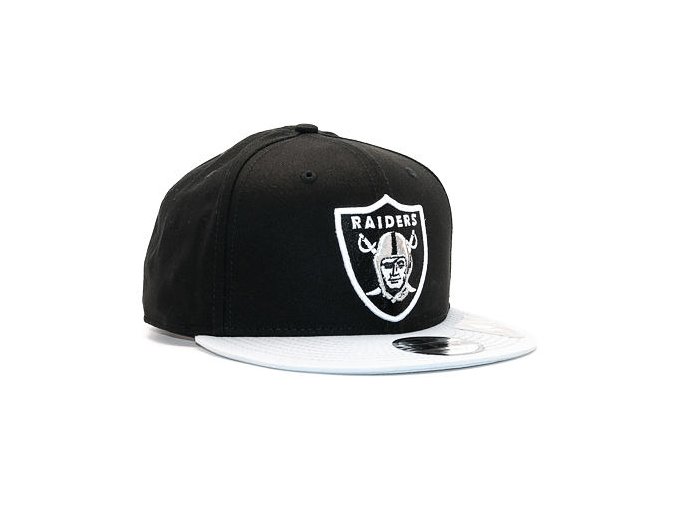 Kšiltovka New Era Cotton Block 3 Oakland Raiders Black/Grey Snapback