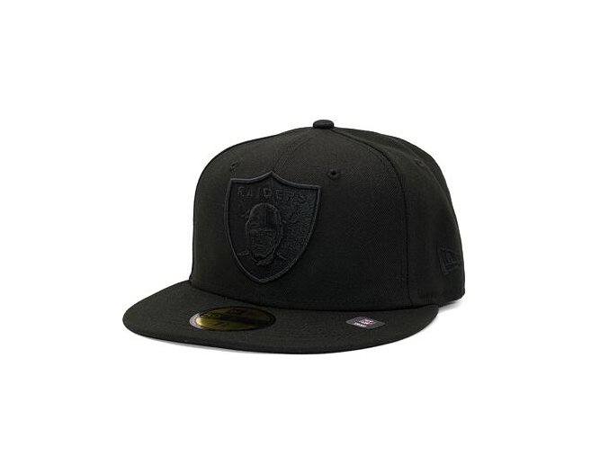 Kšiltovka New Era 59FIFTY NFL Black on Black Essential Las Vegas Raiders Black / Black