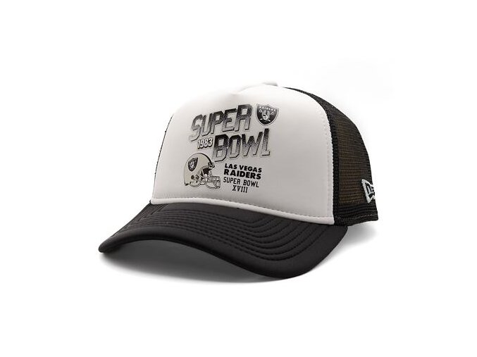 Kšiltovka New Era - NFL Superbowl 9FORTY Trucker - Las Vegas Raiders - Black
