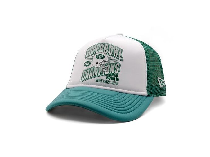 Kšiltovka New Era - NFL Superbowl 9FORTY Trucker - NY Jets - Emerald Green