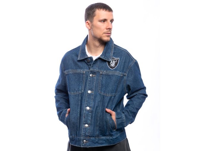 Bunda New Era - NFL Denim Jacket - Las Vegas Raiders - Rich Denim