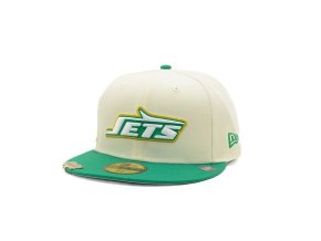 Kšiltovka New Era - 59FIFTY NFL Visor Clip - NY Jets - Off White