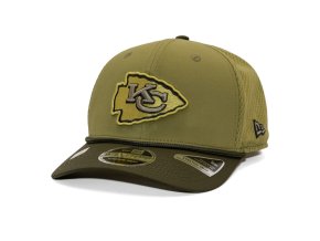 Kšiltovka New Era - NFL25 "Salute to Service" - 9SEVENTY Stretch-Snap - Kansas City Chiefs