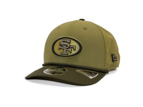 Kšiltovka New Era - NFL25 "Salute to Service" - 9SEVENTY Stretch-Snap - San Francisco 49ers