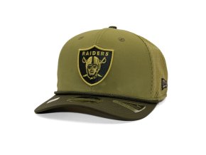 Kšiltovka New Era - NFL25 "Salute to Service" - 9SEVENTY Stretch-Snap - Las Vegas Raiders