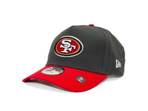 Kšiltovka New Era - NFL Charcoal Drop 9FORTY A-Frame - San Francisco 49Ers - Steel Clouds / Scarlet