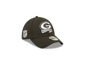 Kšiltovka New Era 39THIRTY NFL22 Sideline Green Bay Packers Black / White