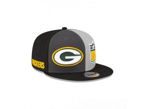 Kšiltovka New Era 9FIFTY NFL Sideline 23 Green Bay Packers Graphite