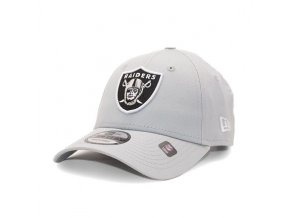 Kšiltovka New Era 9FORTY NFL Side Patch Las Vegas Raiders Grey / Black