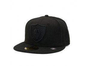 Kšiltovka New Era 59FIFTY NFL Black on Black Essential Las Vegas Raiders Black / Black