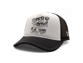 Kšiltovka New Era - NFL Superbowl 9FORTY Trucker - Las Vegas Raiders - Black