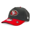 Kšiltovka New Era - NFL Charcoal Drop 9FORTY A-Frame - San Francisco 49Ers - Steel Clouds / Scarlet