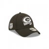 Kšiltovka New Era 39THIRTY NFL22 Sideline Green Bay Packers Black / White