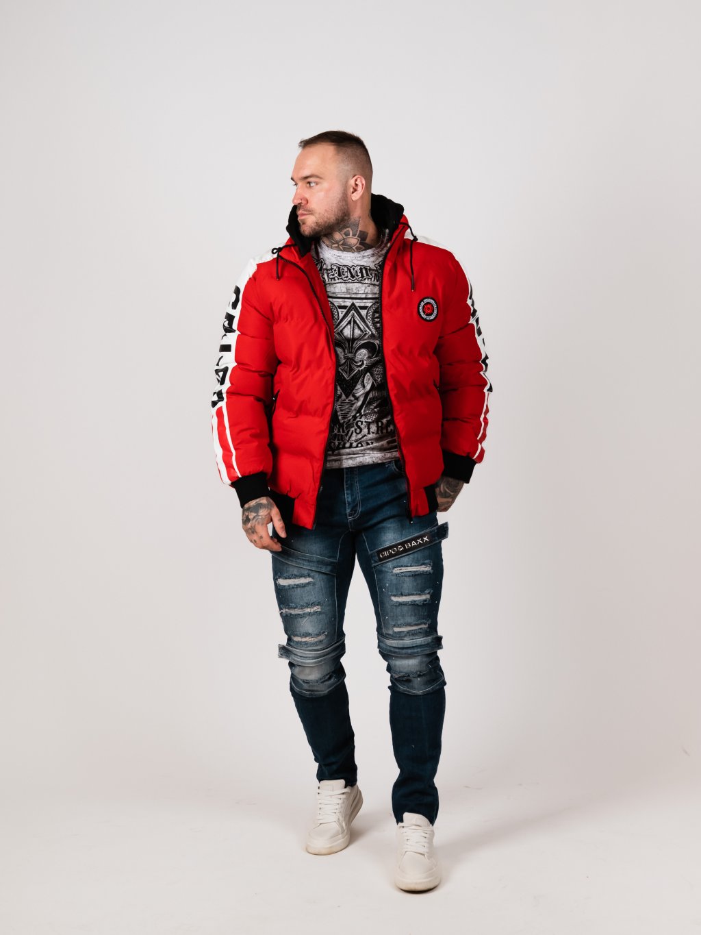 Men's jacket CIPO & BAXX CM222 RED