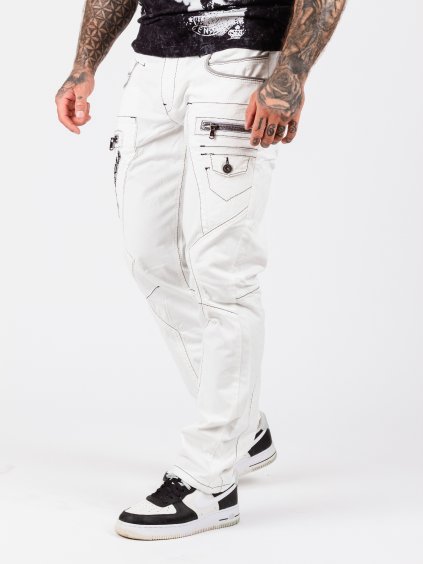 Pánske rifle CIPO & BAXX CD135 STANDARD (Farba Biela, Konfekčná veľkosť W40/L34)