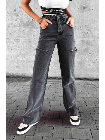 Olavoga Devien džínsy (Farba Sivá, Konfekčná veľkosť L)